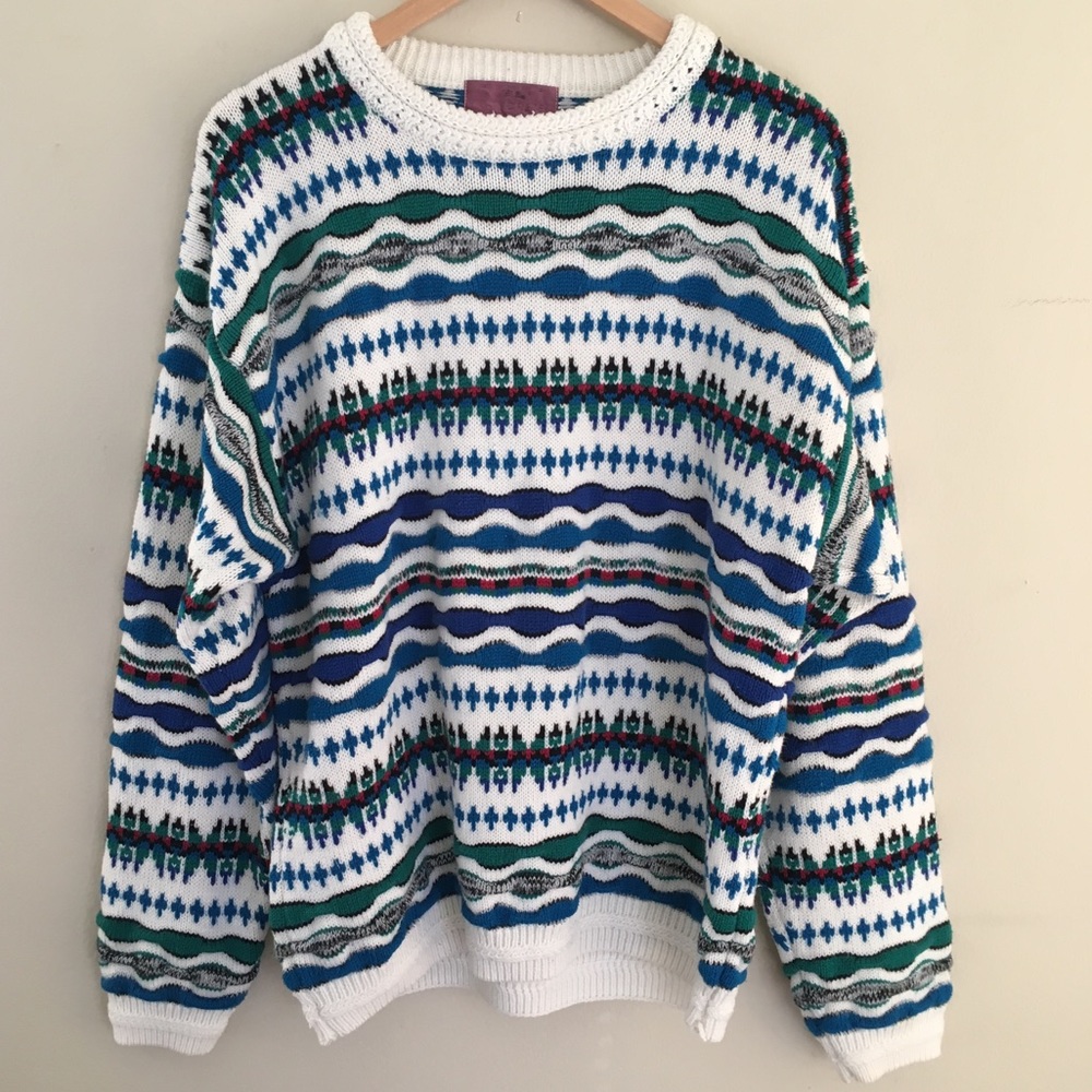 VTG Concrete Oversized Grandpa Sweater Size L